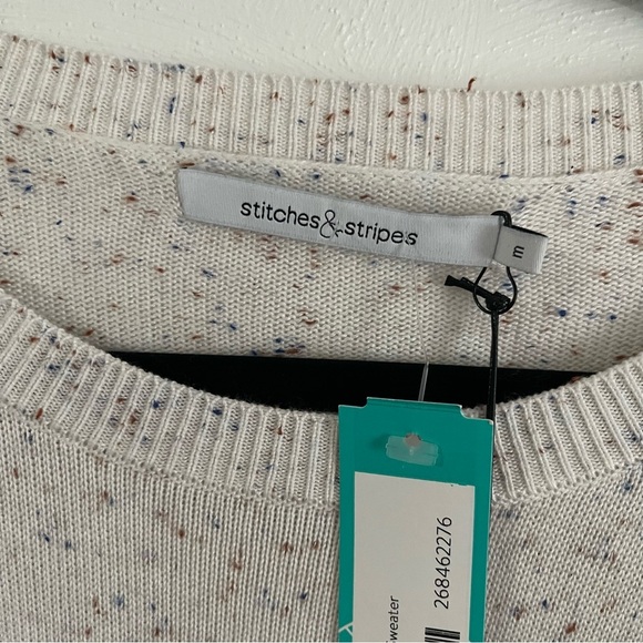 NWT STITCHES & STRIPES AARYA LONG SLEEVE CREWNECK SWEATER OFF-WHITE - M - Picture 5 of 10